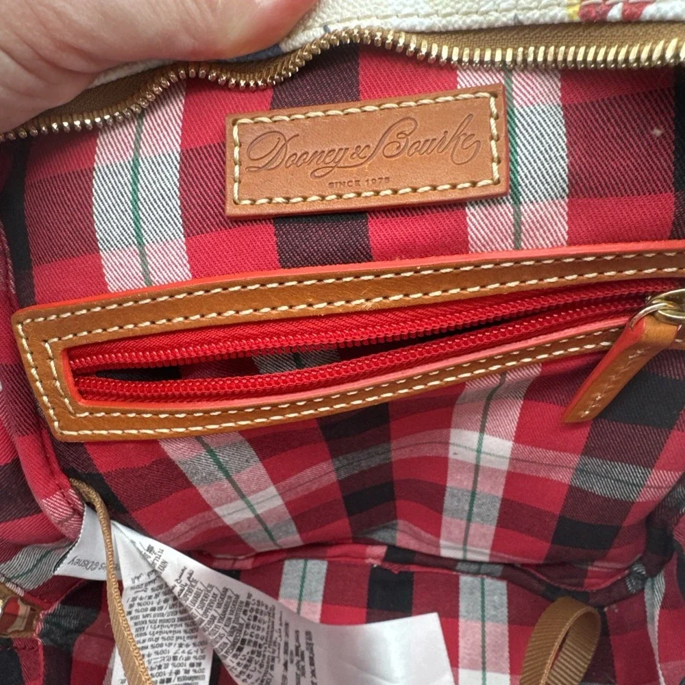 Disney Parks Christmas Santa Tails Paws Dogs Backpack Bag Dooney & Bourke NWOT